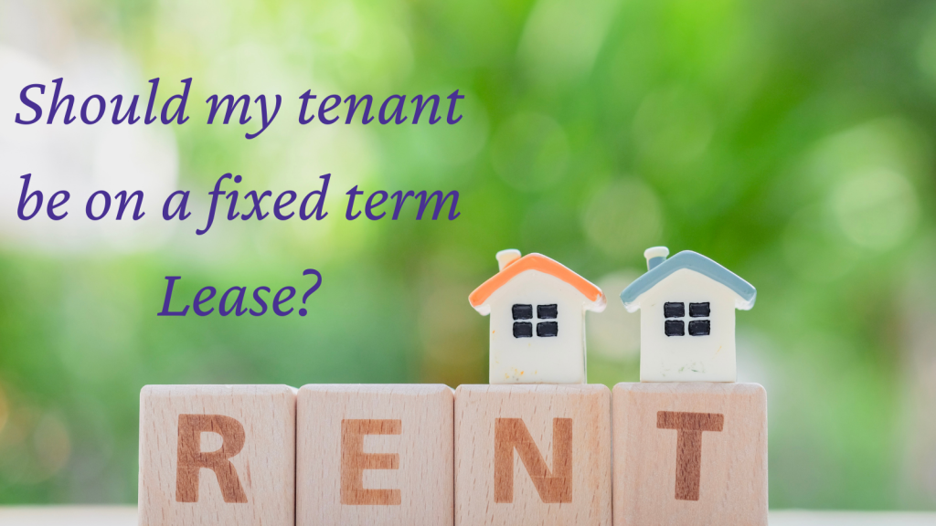 Should My Tenant Be On A Fixed Term Lease Rightside